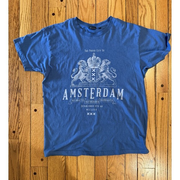 Fox Other - FOX Originals Amsterdam T-Shirt Blue Graphic Tee Unisex Medium 100% Cotton